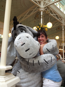 Talk about the little things! Eeyore and me, from my 2013 trip in the Crystal palace